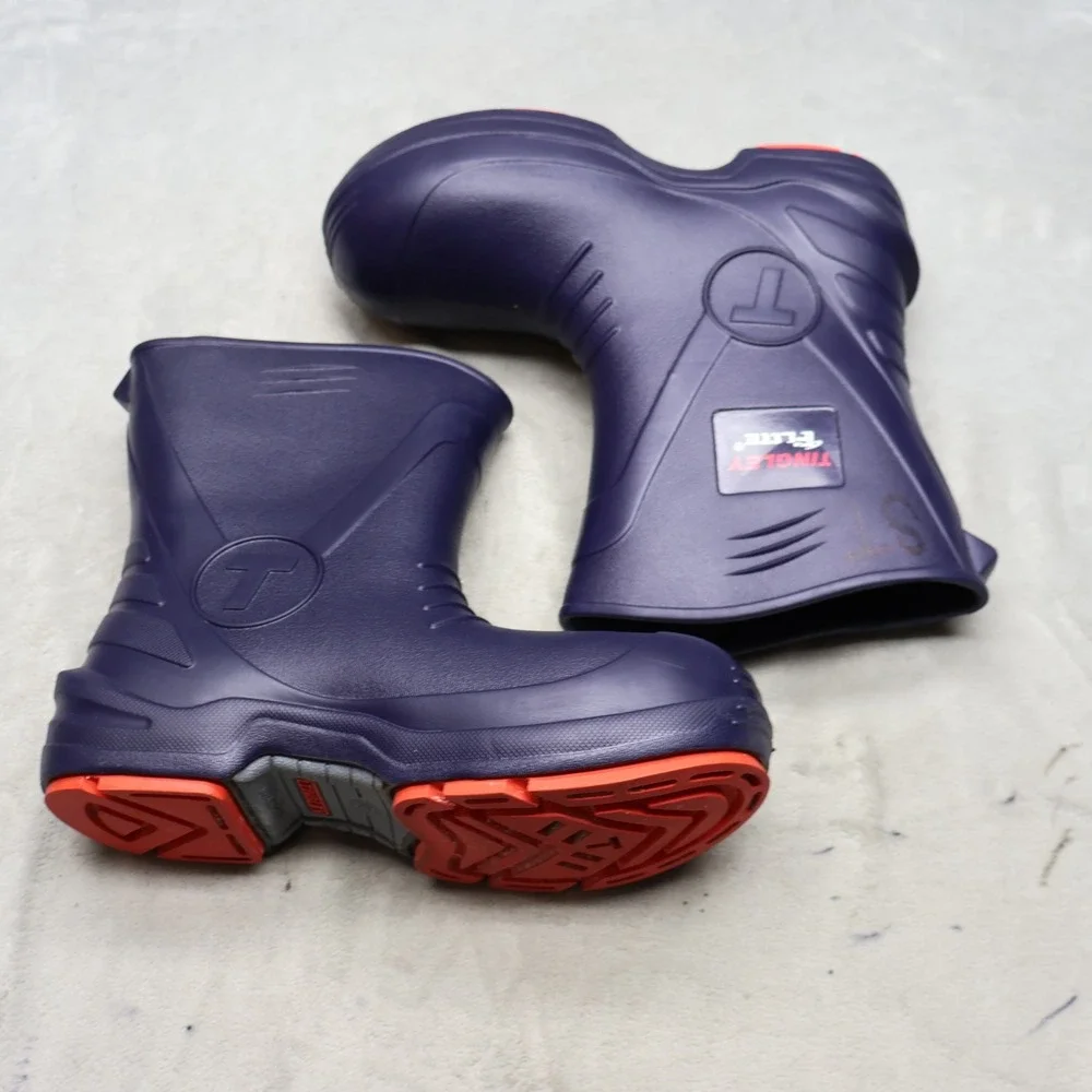 Tingley Flite Unisex M10 W12 Work Boots Blue Composite Toe Rubber Pull On 26256
